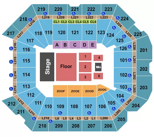 TURNPIKE TROUBADOURS Seating Map Seating Chart