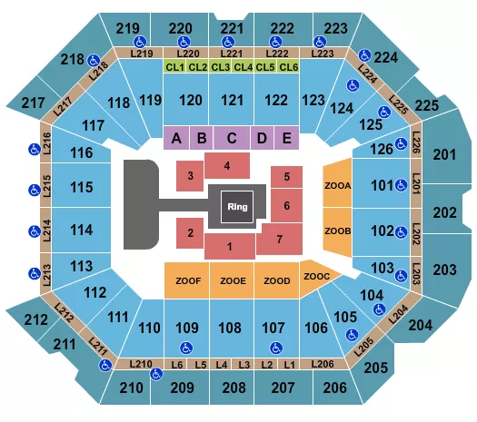 WRESTLING 2 Seating Map Seating Chart