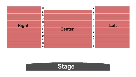 END STAGE Seating Map Seating Chart
