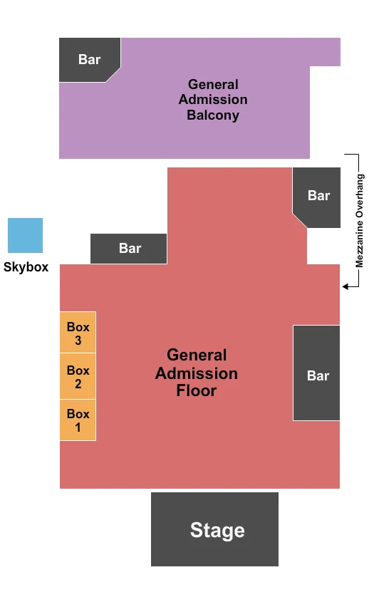 GA FLOOR GA BALC Seating Map Seating Chart