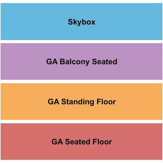 GA SEATED FLOOR GA BALC Seating Map Seating Chart