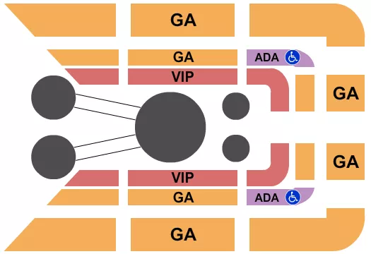 GARDEN BROS CIRCUS Seating Map Seating Chart