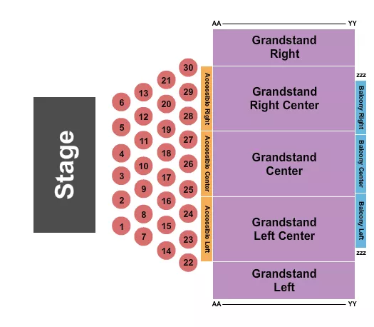 ENDSTAGE TABLES Seating Map Seating Chart