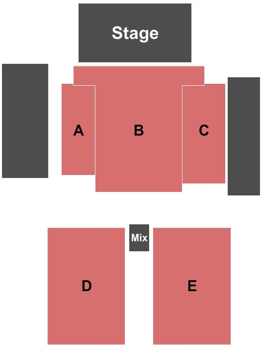 END STAGE Seating Map Seating Chart
