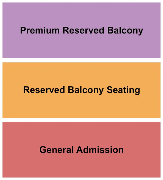 ENDSTAGE RESV PREM BALCONY Seating Map Seating Chart