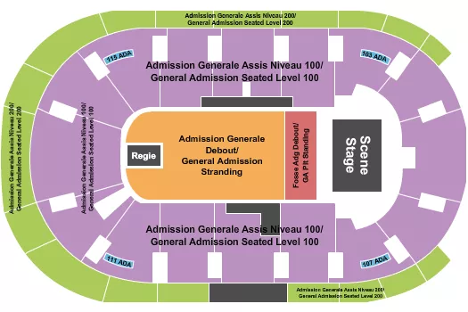 GAFLOORSTANDING GABOWLSEATED PIT Seating Map Seating Chart
