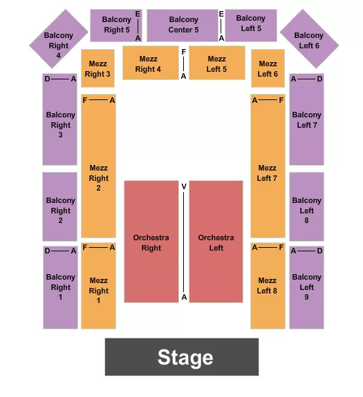 ENDSTAGE 4 Seating Map Seating Chart
