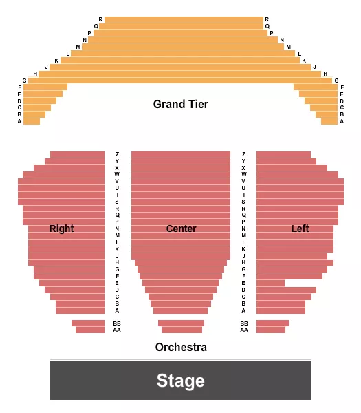 ENDSTAGE Seating Map Seating Chart