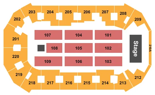 ENDSTAGE Seating Map Seating Chart