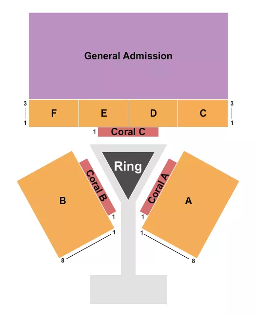 BOXING Seating Map Seating Chart