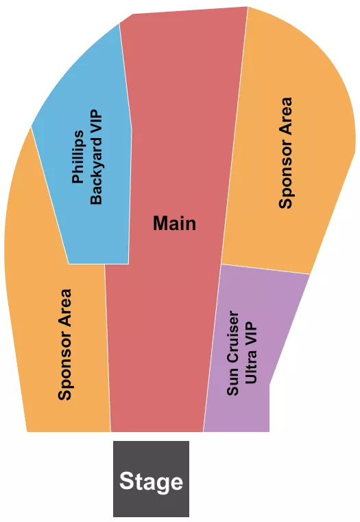 PRINCES ISLAND PARK OXFORD STOMP Seating Map Seating Chart