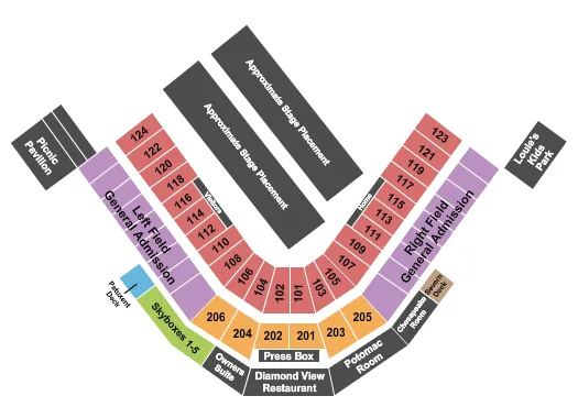 NITRO CIRCUS Seating Map Seating Chart