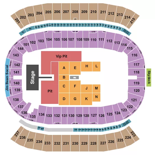FESTIVAL Seating Map Seating Chart