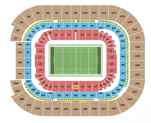 RUGBY Seating Map Seating Chart