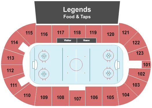 HOCKEY Seating Map Seating Chart