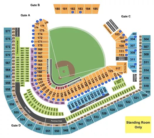 SAVANNAH BANANAS Seating Map Seating Chart
