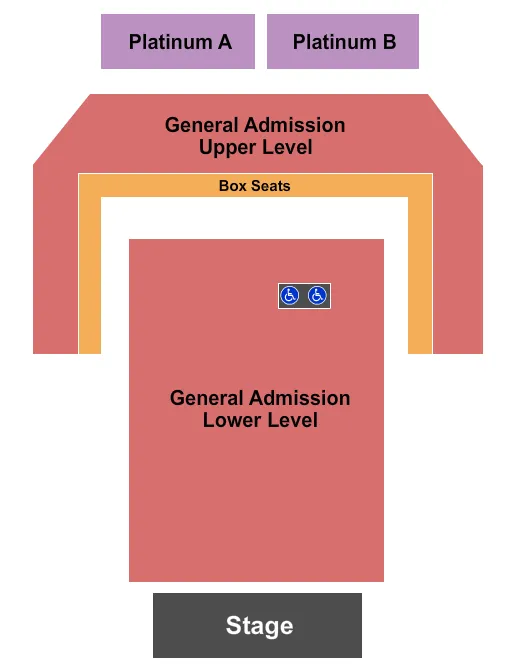 GA PLATINUM A B Seating Map Seating Chart