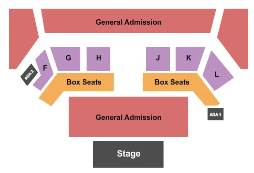 ENDSTAGE GA OUTDOORS Seating Map Seating Chart
