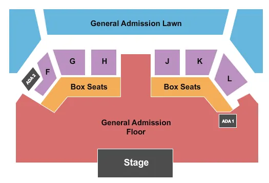 ENDSTAGE GA LAWN OUTDOORS Seating Map Seating Chart