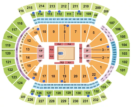 BASKETBALL BIG3 Seating Map Seating Chart