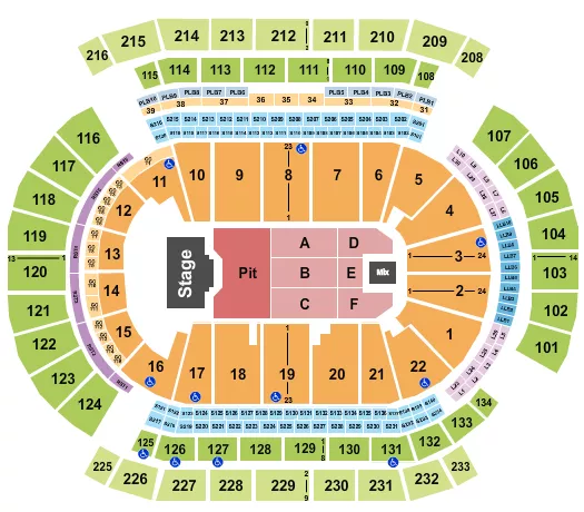 BILLY STRINGS Seating Map Seating Chart