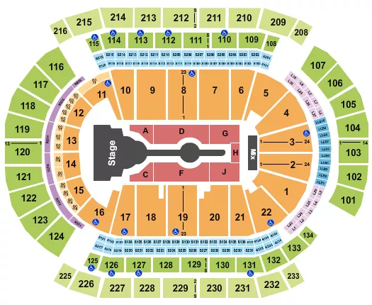 CARDI B Seating Map Seating Chart