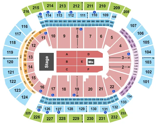 CARLOS VIVES Seating Map Seating Chart