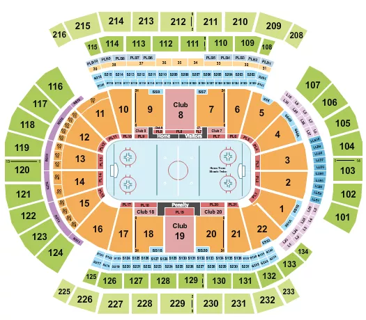 HOCKEY 2 Seating Map Seating Chart