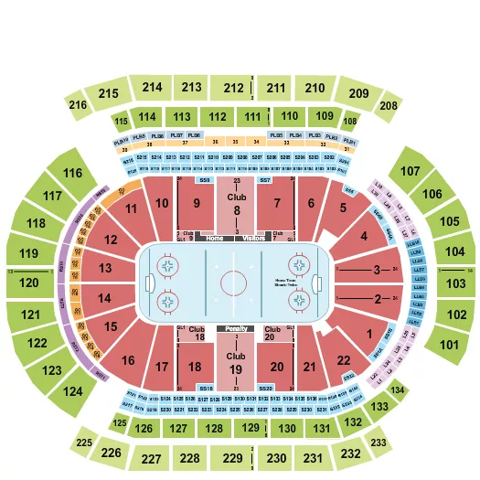 HOCKEY Seating Map Seating Chart