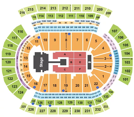 JIN Seating Map Seating Chart