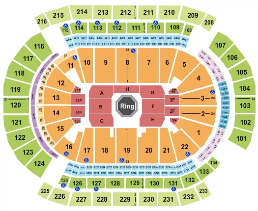 UFC 2 Seating Map Seating Chart