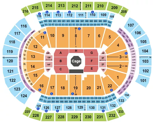 UFC Seating Map Seating Chart