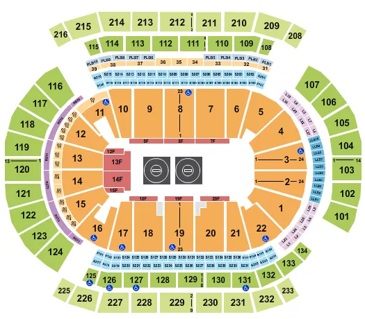 WRESTLING 4 Seating Map Seating Chart