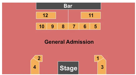 PUNCH LINE COMEDY CLUB SAN FRANCISCO CHRIS HARDWICK Seating Map Seating Chart