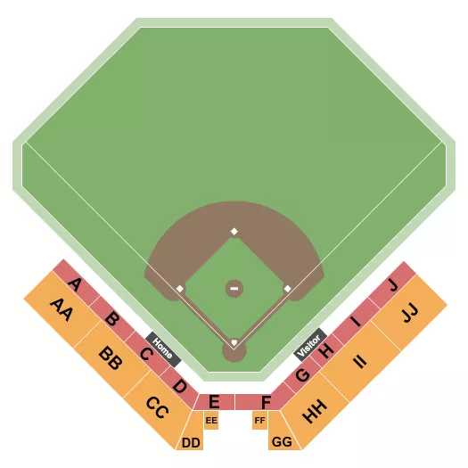BASEBALL Seating Map Seating Chart
