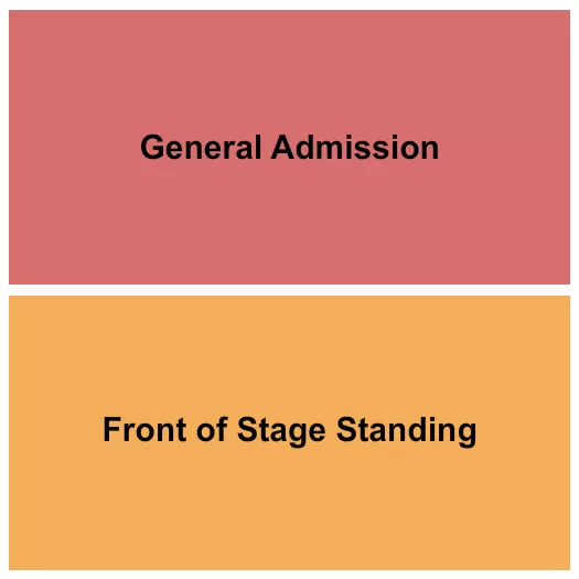 GA FRONT OF STAGE Seating Map Seating Chart