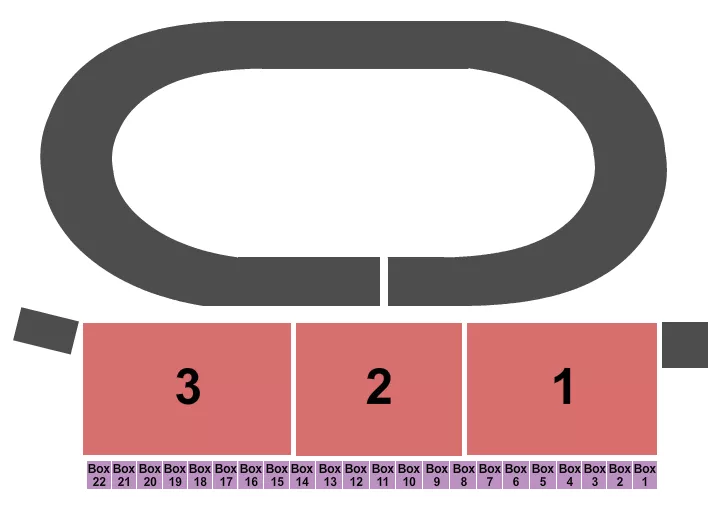 DIRT TRACK RACING Seating Map Seating Chart