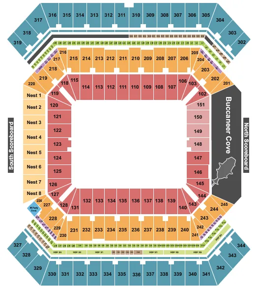 PERFORMANCE AREA Seating Map Seating Chart