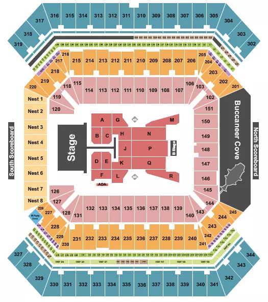 POST MALONE Seating Map Seating Chart