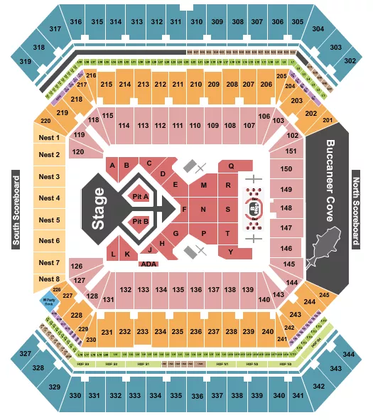 USHER Seating Map Seating Chart