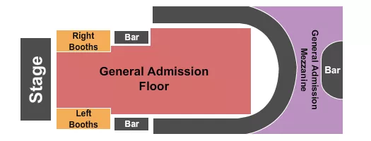 REBEL TORONTO GA FLOOR GA MEZZ Seating Map Seating Chart