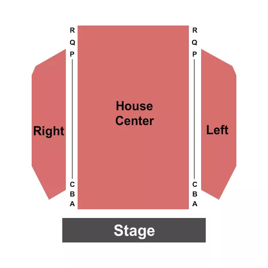 END STAGE Seating Map Seating Chart