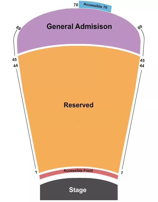 RSV 2 44 GA 45 69 Seating Map Seating Chart