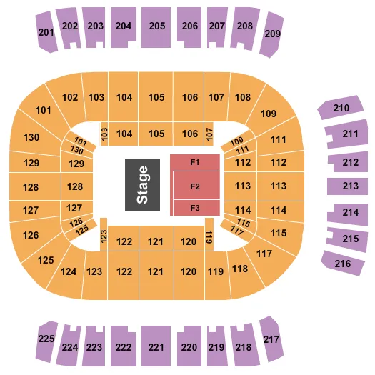 ENDSTAGE Seating Map Seating Chart