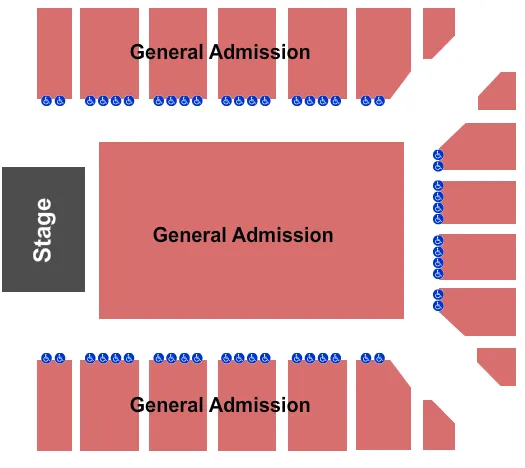 ENDSTAGE ALL GA Seating Map Seating Chart