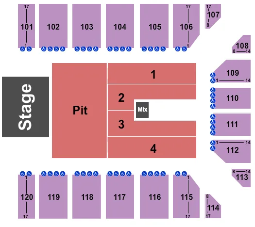 KORN Seating Map Seating Chart