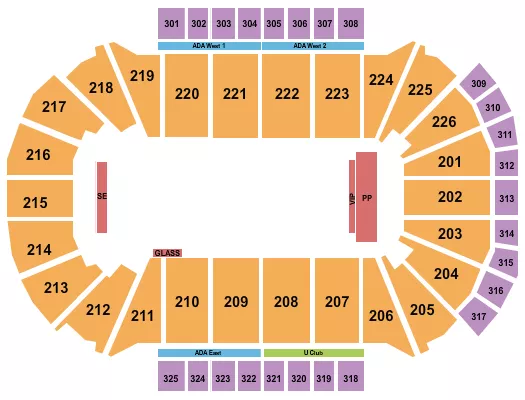 MONSTER JAM 2 Seating Map Seating Chart