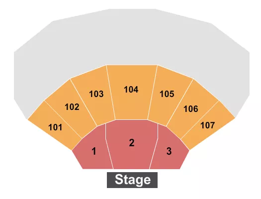 ENDSTAGE NO 200 LEVEL Seating Map Seating Chart