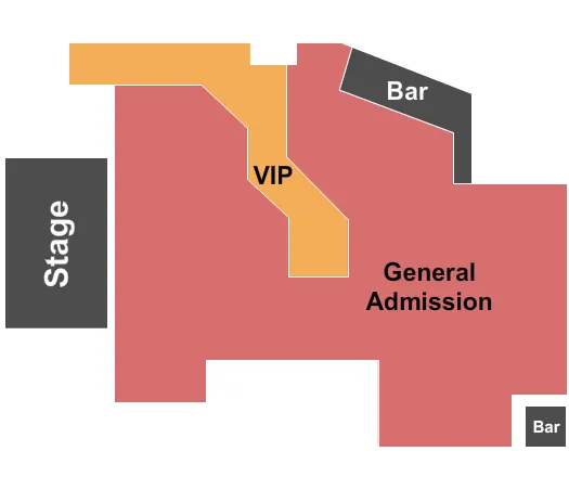 GENERAL ADMISSION VIP Seating Map Seating Chart