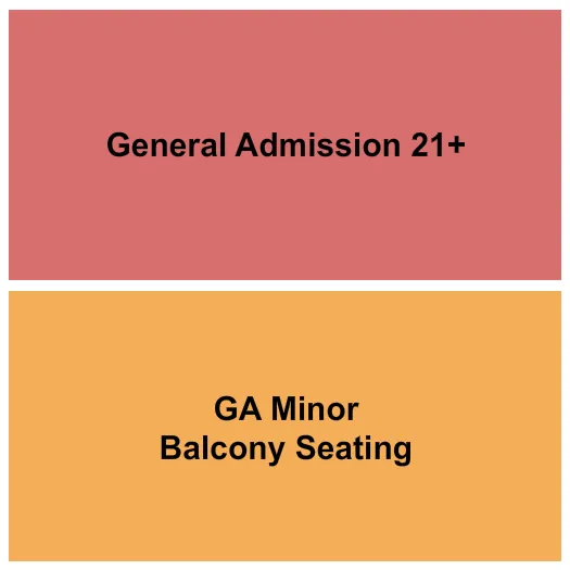 REVOLUTION HALL PORTLAND GA BALCONY GA Seating Map Seating Chart